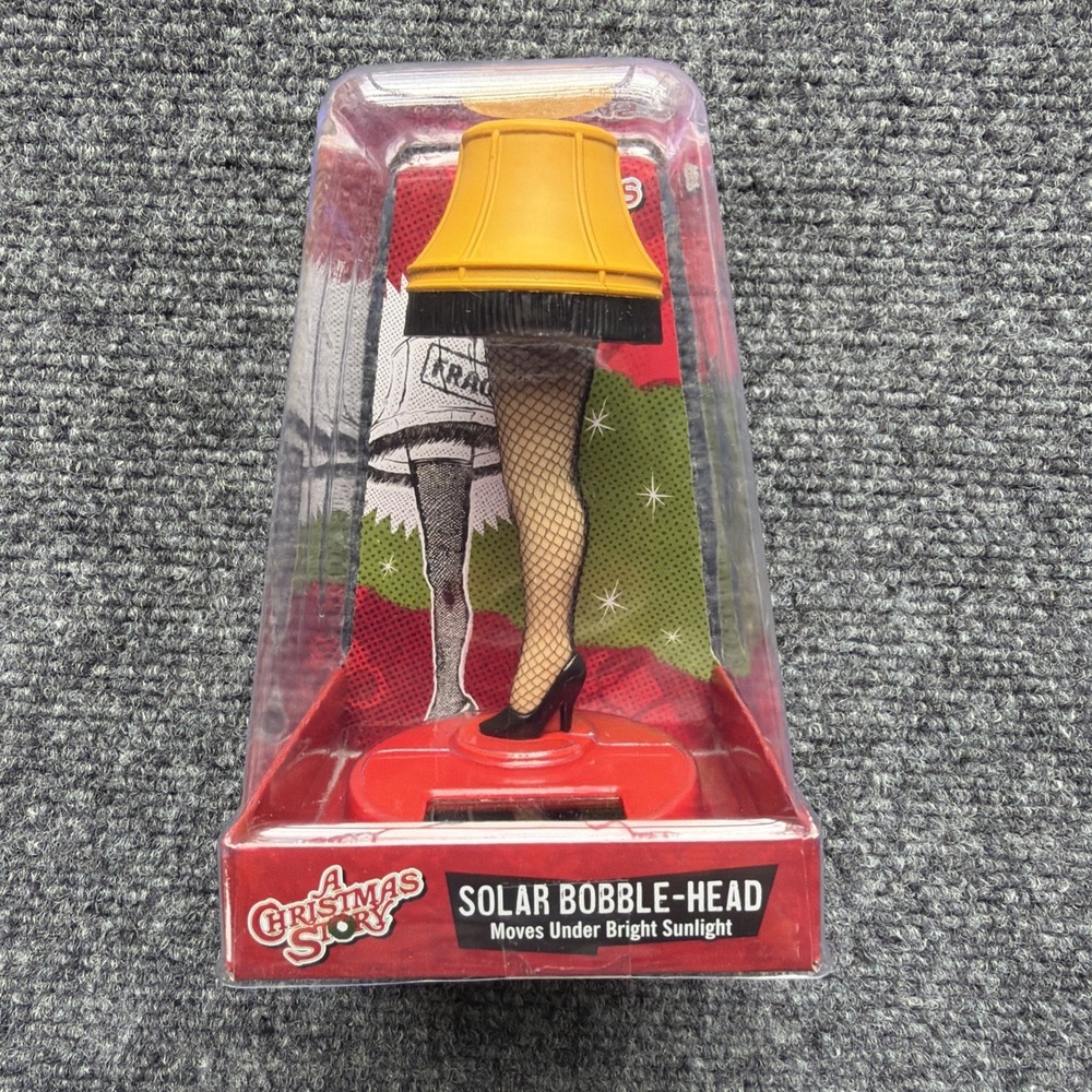A Christmas Story Solar Bobble-Head Leg Lamp Brand New NIP